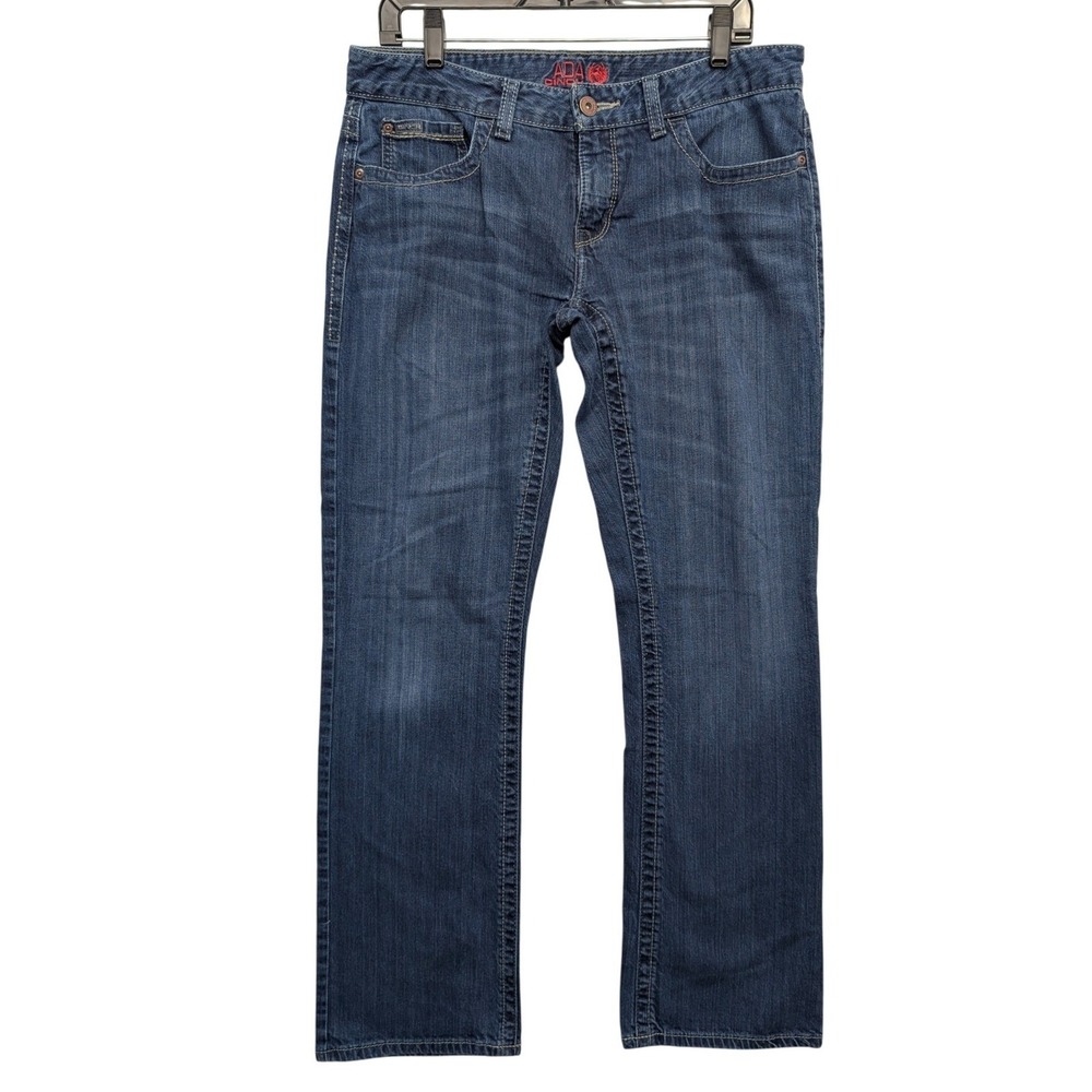 Cinch Ada Jeans Women 31/11L Blue Straight Leg Stretch Dark Wash